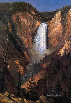  Bierstadt Malerei - Lower Yellowstone Falls Albert Bierstadt